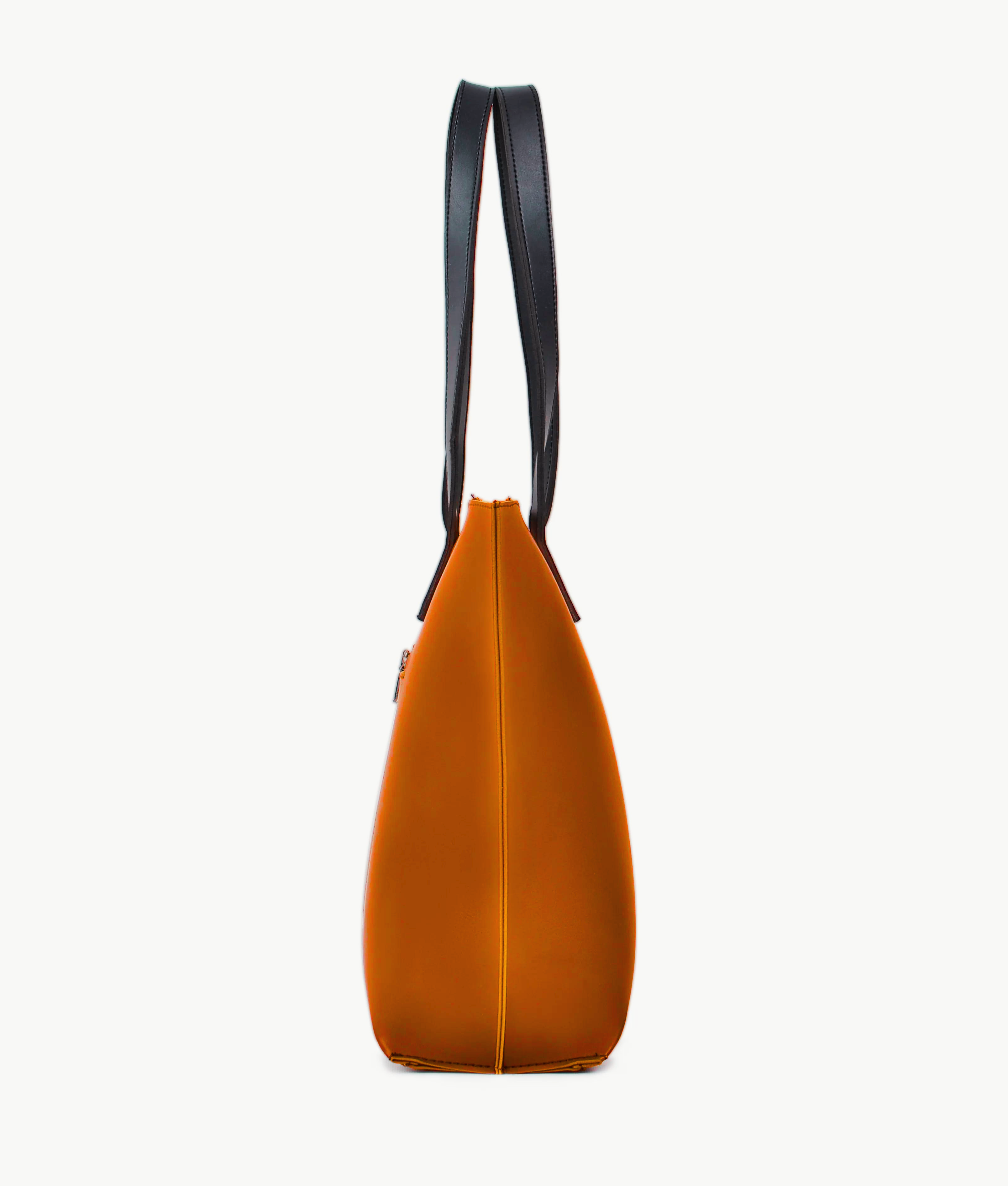 Mustard long Handle Tote Bag