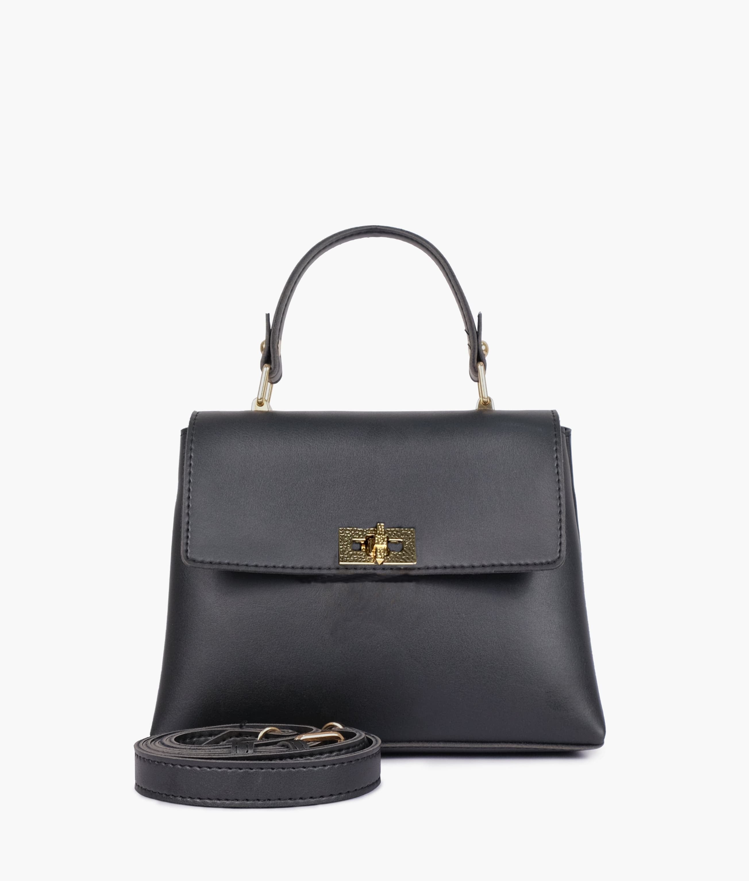 Black Mini Top-Handle Bag