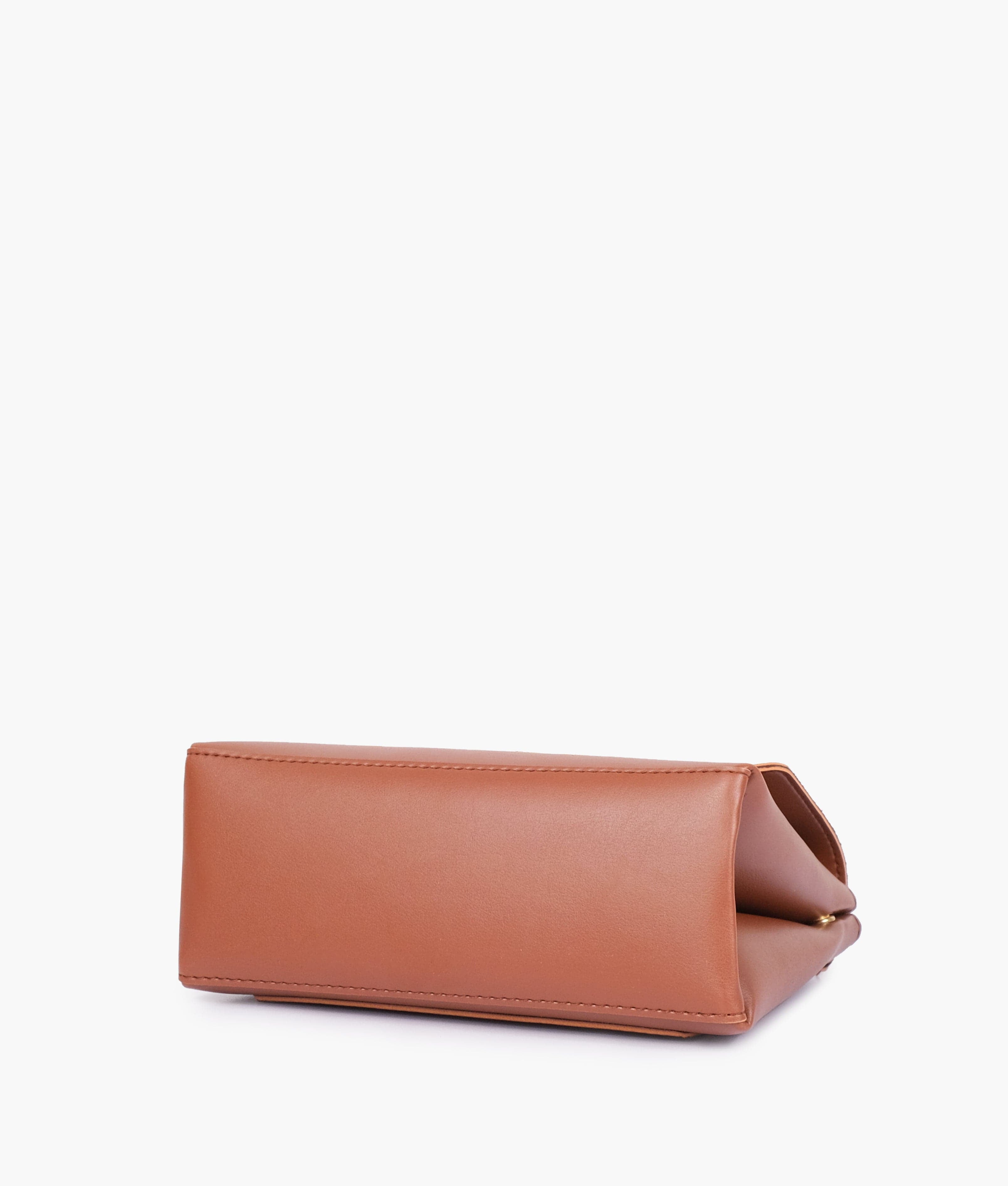 Horse Brown Mini Top-Handle Bag