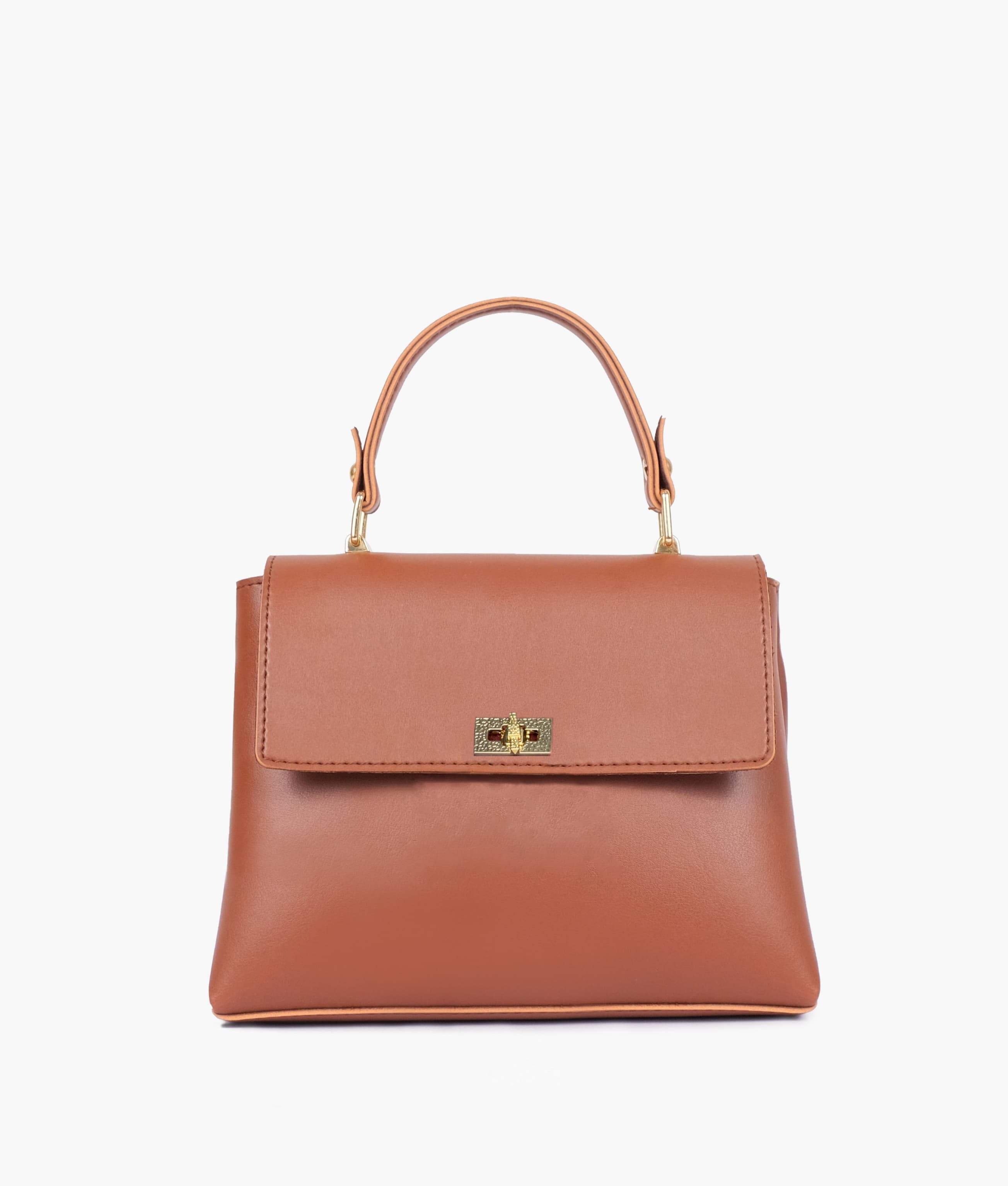 Horse Brown Mini Top-Handle Bag