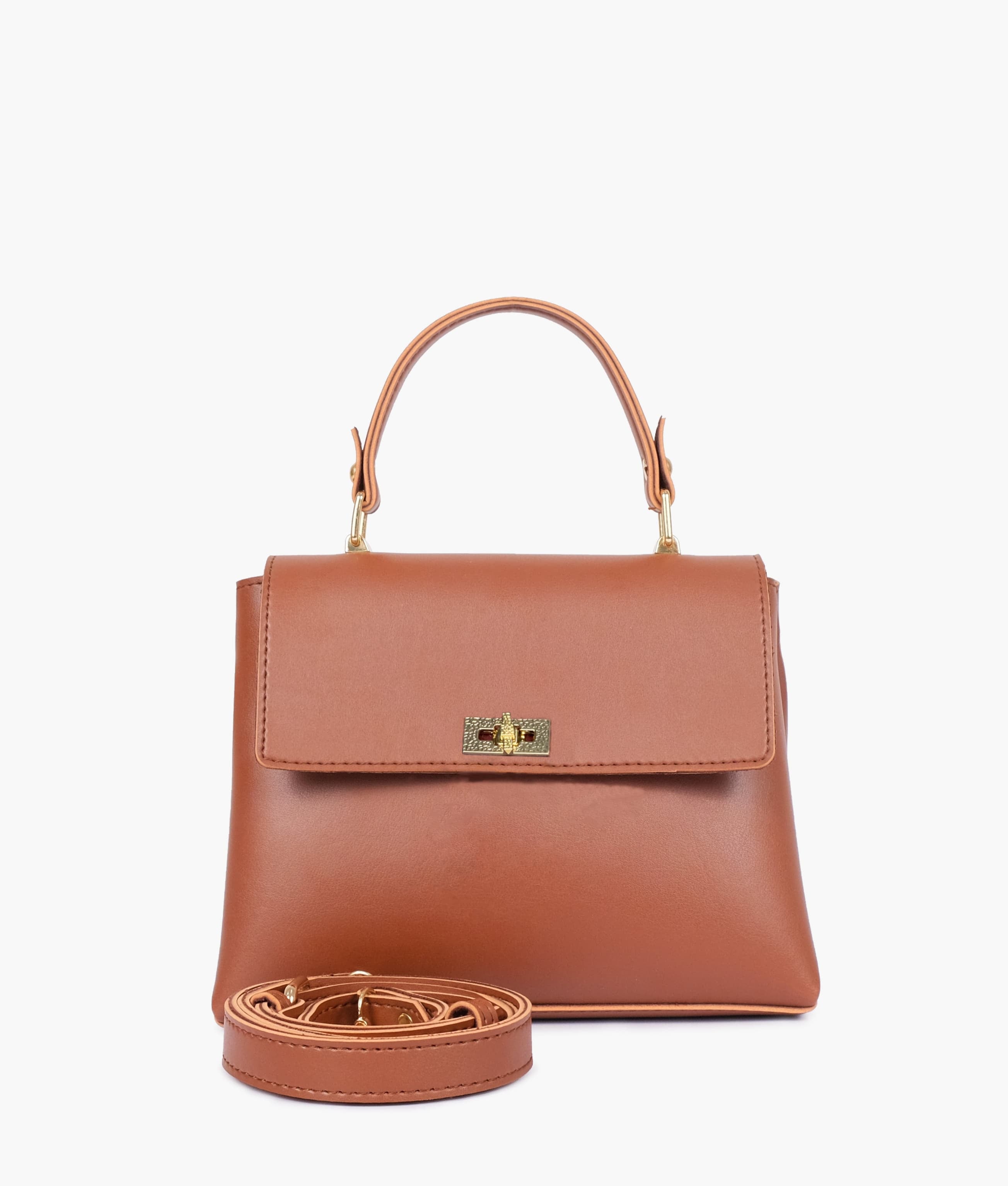 Horse Brown Mini Top-Handle Bag