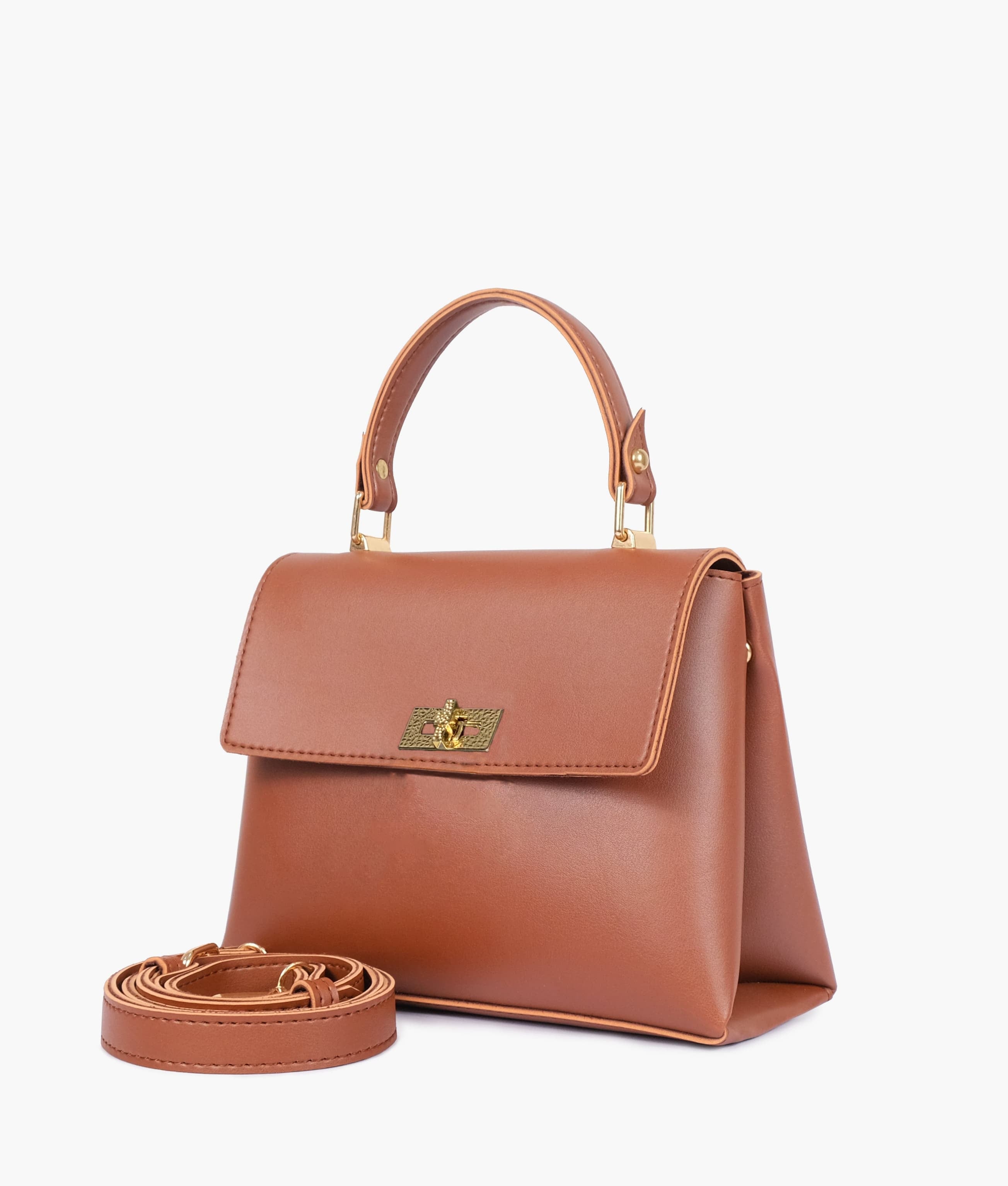 Horse Brown Mini Top-Handle Bag