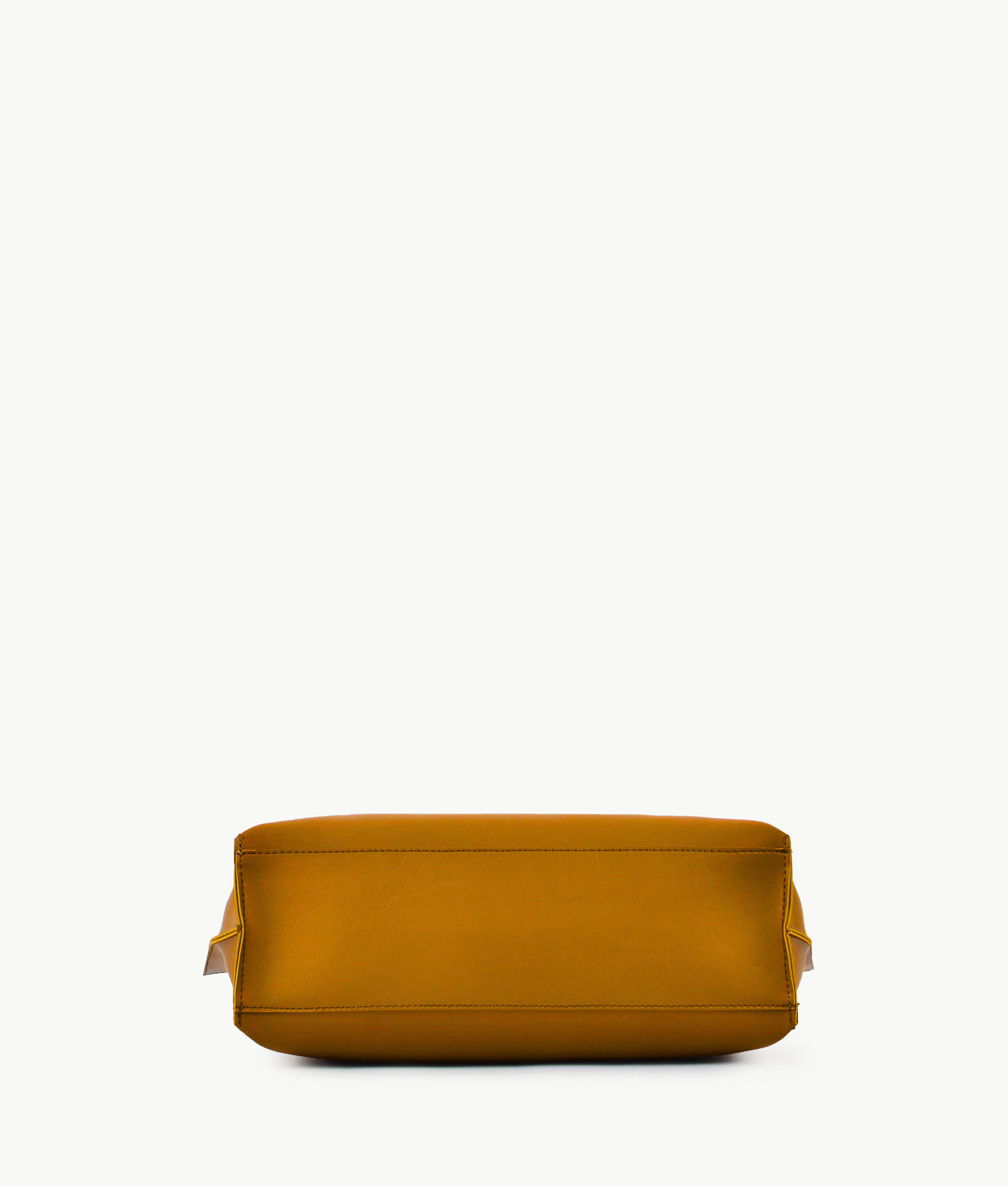 Mustard long Handle Tote Bag