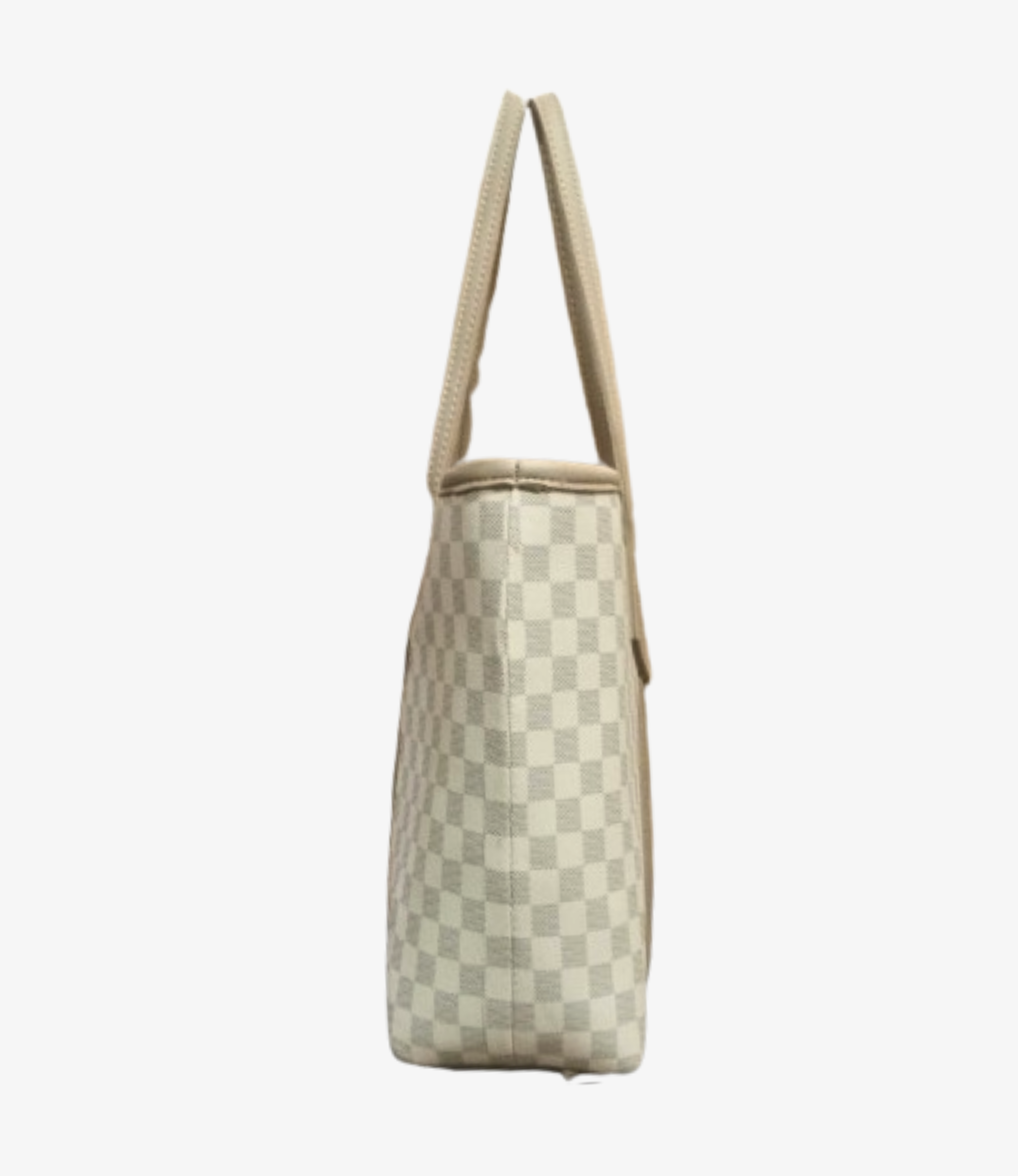 Off -White checkered luxe everyday tote